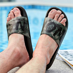 Sandales de Camouflage pour hommes, pantoufles d'été personnalisées, en Pu, personnalisé avec nom et Logo <span class=keywords><strong>Eva</strong></span> avec impression, <span class=keywords><strong>eva</strong></span> CN - Product Image 4