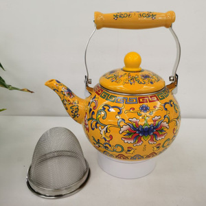 BOYANG nuovo arrivo <span class=keywords><strong>teiera</strong></span> 2.5L manico in ceramica generale bollitore <span class=keywords><strong>da</strong></span> tè smaltato per <span class=keywords><strong>fornello</strong></span> a induzione con colino <span class=keywords><strong>da</strong></span> tè - Product Image 6