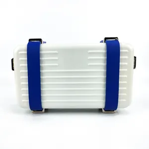 Saco De Lavagem Personalizado Luxo Branco Duro Shell Maquiagem Trolley Bag Moda Viagem Impermeável ABS Cosmético Caso