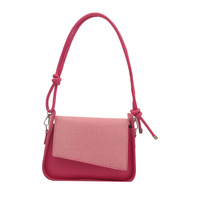 Bolso de hombro tipo bandolera Retro coreano para mujer de otoño 2025, cierre de cremallera única de gran capacidad a la moda, poliéster PU