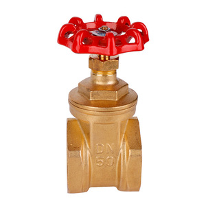 Brass Threaded Gate Valve Dn50 Manual Water Cut Off Type For Plumbing - Product Image 1
