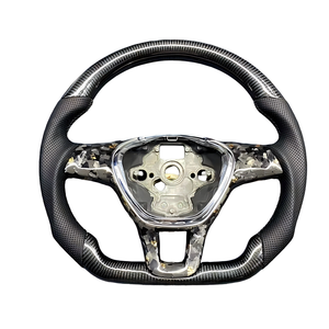 Volante Deportivo de Fibra de Carbono para VW <span class=keywords><strong>Golf</strong></span> 7 MK7 GTI <span class=keywords><strong>R</strong></span>, Base Plana, <span class=keywords><strong>Interior</strong></span> Personalizado - Product Image 5