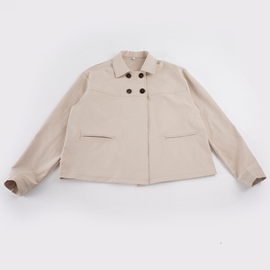 Gabardina Holgada de Doble Botonadura con Cuello Alto para Mujer, Moda Urbana Otoño Invierno, Elegante, Informal, para Oficina, Tejida - Product Image 6