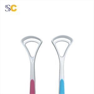 ที่ขูดลิ้นพลาสติกแบบใช้ครั้งเดียวทิ้ง สำหรับดูแลสุขภาพช่องปาก เป็นมิตรต่อสิ่งแวดล้อม ช่วยลดกลิ่นปาก สำหรับผู้ที่มีคราบลิ้นหนาสีขาว - Product Image 4