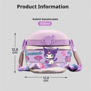 แก้วน้ำ sanrioed 500มล. ขวดพลาสติกสไตล์คลาสสิกลายการ์ตูน Kuromi My Melody ถ้วยฤดูร้อน - Product Image 5