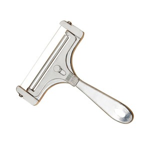 Cuchillo rebanador de queso de alambre de acero inoxidable de grosor ajustable al por mayor para cortar quesos blandos y semiduros, herramienta de cocina - Product Image 1