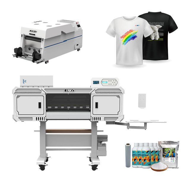 Linko New A1 DTF Printer Machine 60cm 24 Inch with 5Pcs Epson I3200 Printhead Easy to Operate I3200 Dtf Printer 60cm