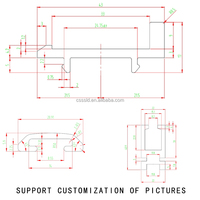 Couvercle d'extrusion en plastique personnalisé Bande d'usure Profil Uhmw d'extrusion en T en plastique