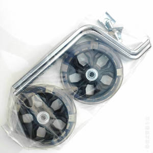 Ruedas auxiliares para bicicleta para niños, de 12 a 20 pulgadas, ajustables, metálicas, silenciosas, intermitentes, para entrenamiento de equilibrio en bicicleta para niños - Product Image 1