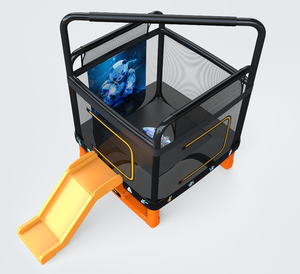 <span class=keywords><strong>Trampoline</strong></span> <span class=keywords><strong>rectangulaire</strong></span> de fitness pour enfants et adultes de 1,58 m, équipement de <span class=keywords><strong>gym</strong></span>, équipement d'exercice à cordes élastiques pour la maison - Product Image 2