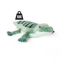 Peluches crocodile lestées personnalisées OEM ODM, adorable peluche alligator verte pour enfants, cadeaux d'accompagnement
