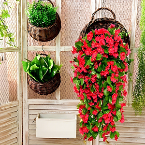 Wisteria Hanging Flowers Artificial Violet <b>Wall</b> <b>Vine</b> Living Room Hanging Plant Hanging Floral Decorations for Home Wholesale - Product Image 2