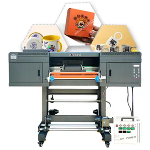 Автоматизация 60 см УФ dtf печатная машина XL-604WX I3200 4 головки цветного принтера