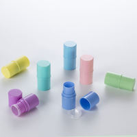 Tube de baume à lèvres vide jaune EU-Beauty 15g, contenant de rouge à lèvres, tube de baume à lèvres plat ovale, tubes de rouge à lèvres portables avec couvercle