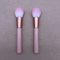 Kuas Rias Pemula Serat Buatan Rambut Lembut Pegangan Plastik Kuas Concealer Blush Kontur Alat Kecantikan Pelajar