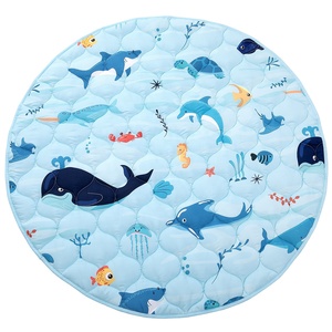 <span class=keywords><strong>Tapis</strong></span> de jeu pour bébé de type <span class=keywords><strong>rond</strong></span> matelassé de haute qualité, super doux et respectueux de la peau, pour ramper, vente chaude pour les tout-petits - Product Image 2