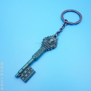 <b>Custom</b> 3D Keychain Zinc Alloy Antique Style <b>Key</b> <b>Ring</b> Film Prop Model Gift - Product Image 2