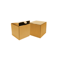 Carton ondulé découpé à la matrice 1 bouteille boîte en carton de vin uni brun blanc impression personnalisée