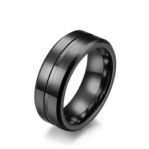 Anillo de Acero de Tungsteno para Hombre, Diseño Geométrico, Resistente a los Arañazos, Joyería de Moda, Regalo - Product Image 5