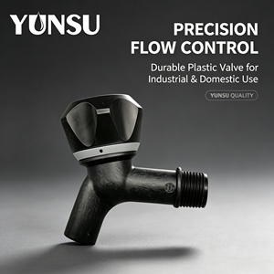 โรงงานจีนขายส่งก๊อกน้ำพลาสติกสีดำ DN15 แบบติดผนังสำหรับสวน - Product Image 6