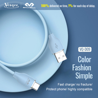 Cable USB-C de Carga Rápida Miccell para iPhone/iPad, PD 30W, Material TPE Trenzado, Carga Rápida 3A, Longitud Personalizable, Cámara