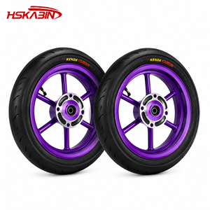 Set di Cerchi <span class=keywords><strong>e</strong></span> Pneumatici Viola da 12 Pollici, Ruote Curve Kenda Assemblate, Valinsu EM5 Pro RTR per Pneumatici Yozma Heybik Sumos - Product Image 1