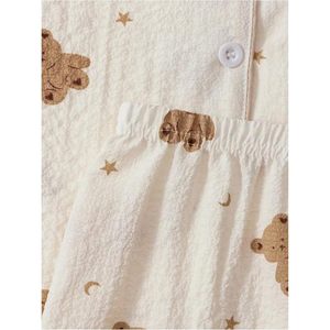 FOXA Women's 2 Piece Pajama Set Long Sleeve Button Up <b>Top</b> And Pants Soft Woven Sleepwear Nightwear Lounge Wear - Product Image 3
