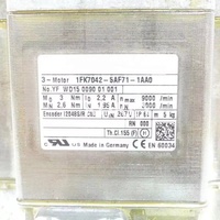 Moteur servo Siemens, variateur de vitesse, contrôleurs électriques, moteur pas à pas, moteurs AC, réducteur, moteur servo DC 1FK7042-5AF71-1AA0 d'origine