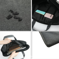 Grande sacoche portable en toile pour ordinateur portable, sac de rangement pour documents, pour conférences, ordinateur portable, housse de protection