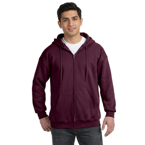 High Quality Men Half Zip Hoodie Custom 100% Cotton Velour Winter Digital Casual Sportswear Comfortable Plain Fashion Hoodie - Product Image 1
