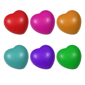 Pelota de Juguete de Espuma Suave de PU con Logotipo Personalizado, Pelota Antiestrés en Forma de Corazón, Regalo Promocional - Product Image 4