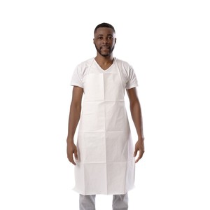 ผ้ากันเปื้อนพอลิเอทิลีนทางการแพทย์แบบใช้แล้วทิ้งกันน้ำสำหรับโรงพยาบาลคลินิกห้องปฏิบัติการและใช้ในการจัดเลี้ยง - Product Image 4