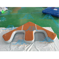 Plateforme flottante gonflable pour jet ski, quai pour bateau à moteur, jet ski, plateforme flottante pour yachts, personnalisable