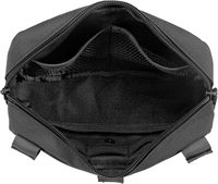 Pochette tactique MOLLE en nylon personnalisée, 3 compartiments, sac banane découpé au laser, organisateur modulaire horizontal