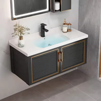 Grande table de maquillage d'angle avec miroir LED et éclairage linéaire inclus, écologique