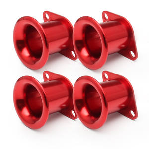 4Pcs Aluminium Car Air Horn Entonnoir Rouge Pour Toyota Corolla AE86 GTS Velocity V-stacks Airbox Intake V Stack Add Horse Power - Product Image 1