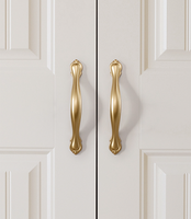Poignée de meuble antique en aluminium de style européen pour armoire de chambre à coucher