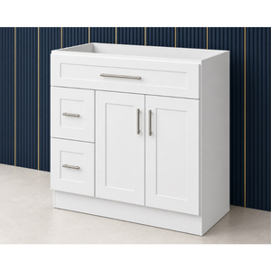 Bulk 36 Inch Shaker Bathroom Vanity Cabinet 2 Door Left or Right Drawer Bank RTA Vietnam Factory - Product Image 1