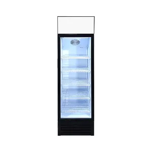 MEISDA SC235B 235L refrigerador com ETL de vidro único porta adesivo de marca