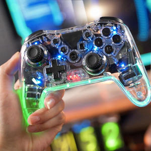 Manette de jeu sans fil <span class=keywords><strong>Tesla</strong></span> pour Model Y/3/X/S PC Android IOS NS - Effet lumineux RVB, <span class=keywords><strong>vibration</strong></span>, rechargeable - Product Image 5