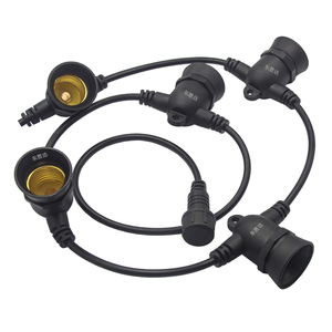 Chất lượng cao t-loại <span class=keywords><strong>LED</strong></span> vườn đèn <span class=keywords><strong>E27</strong></span> đa-màu sắc với 10A điện đen nối cho sử dụng ngoài trời - Product Image 2