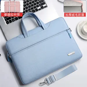 Custom LOGO Mutil-use Laptop Sleeve With Handle For 10" 13" 14" 15.6" 17" Inch Notebook Computer Bag Enough Space Laptop Bag
