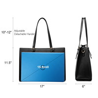 LOVEVOOK Meilleure Vente Sac Ordinateur Portable 2 Pièces Personnalisé en Cuir PU de Haute Qualité, Sac Fourre-tout Grande Capacité pour Femme, Sac à Main de Bureau