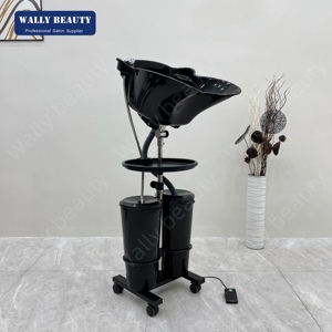 <span class=keywords><strong>Bac</strong></span> à <span class=keywords><strong>shampoing</strong></span> portable réglable en hauteur avec plateau pour le lavage des cheveux - Product Image 4