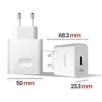 Pour Huawei SuperCharge 66W USB chargeur rapide EU Plug 66W USB adaptateur secteur pour Huawei Mate 40 30 20 Pro Nova 9 8 7