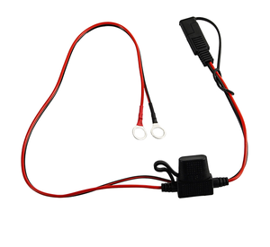 สายอะแดปเตอร์แบตเตอรี่ SAE แบบกันน้ำ <span class=keywords><strong>12V</strong></span> พร้อมฟิวส์ในตัว สำหรับการบำรุงรักษาแบตเตอรี่กลางแจ้ง - Product Image 1