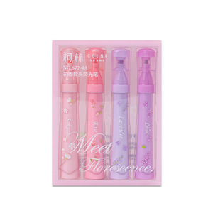 Resaltadores <span class=keywords><strong>Pastel</strong></span> perfumados con fragancia Floral, tintas no tóxicas de punta suave de 12 Colores para niños para diario, notas de estudio, juego de regalo - Product Image 6