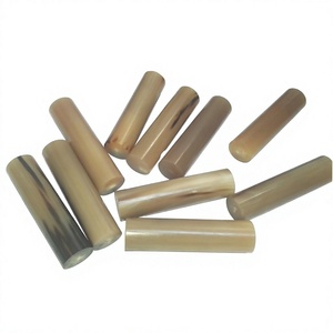 Rollos de Cuerno de Búfalo Redondos Pulidos, Decoración Natural para el Hogar, Artesanía Duradera - Product Image 1