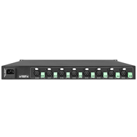 Amplificateur de puissance professionnel de classe D 150W * 8 RMS Amplificateur LED audio de taille 1U