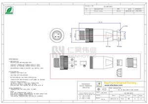 Conector M12 de <span class=keywords><strong>5</strong></span> pines SMD 225266 piezas esperadas engarzadas - Product Image 6